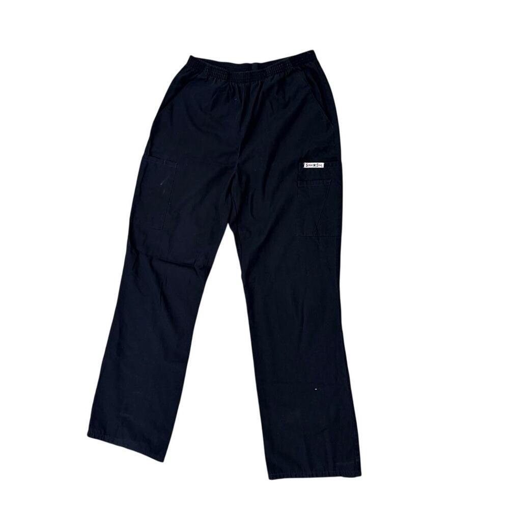 Scrubstar Womens Small  Black Work Utility Scrub Pants Trousers
